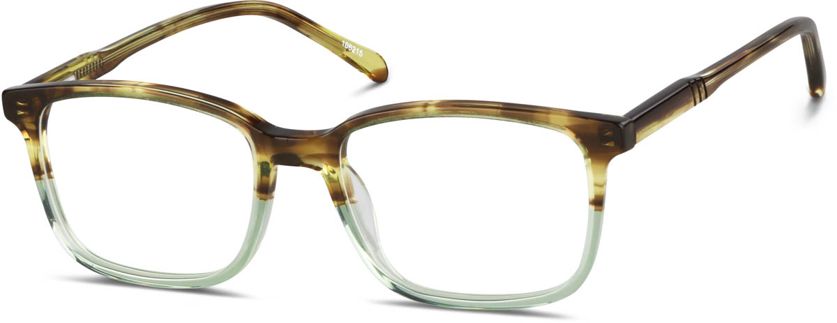 Zenni Geek Chic Square Prescription Glasses Brown Tortoiseshell Plastic Ful