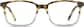 Front view of Square Glasses 106215 in Brown thumbnail