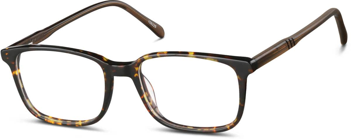 Angle view of Square Glasses  106225 in Tortoiseshell