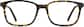Front view of Square Glasses 106225 in Tortoiseshell thumbnail