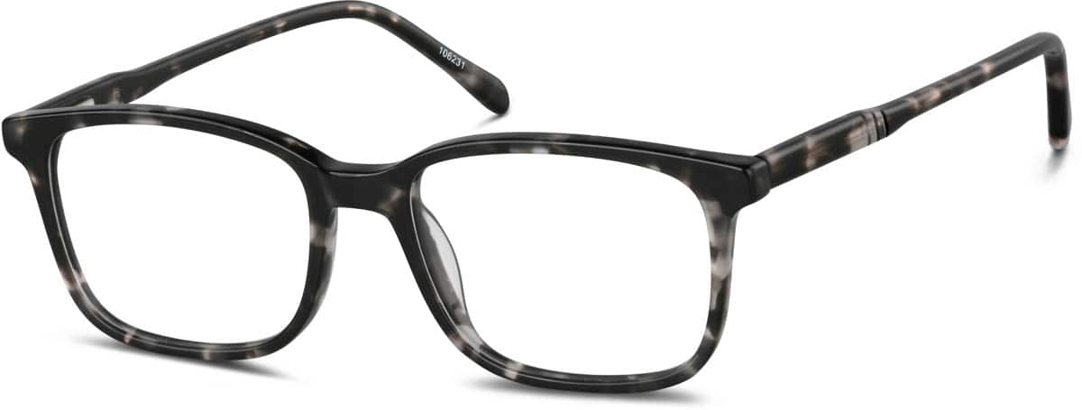 Angle view of Square Glasses  106231 in Gray