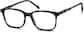 Angle view of Square Glasses 106231 in Gray thumbnail