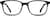 Front view of Square Glasses  106231 in Gray thumbnail