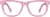 Front view of Square Glasses 107219 in Pink thumbnail