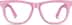 Square Glasses 107219 in Pink