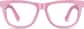 Front view of Square Glasses 107219 in Pink thumbnail