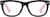Front view of Square Glasses 107221 in Black thumbnail