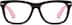 Square Glasses 107221 in Black