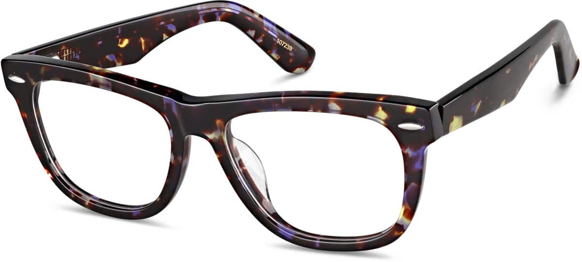 Angle view of Square Glasses 107239 in Tortoiseshell