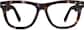 Front view of Square Glasses 107239 in Tortoiseshell thumbnail