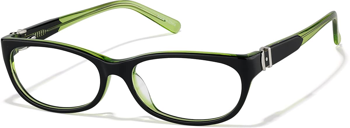 Black Rectangle Glasses #108621 | Zenni Optical