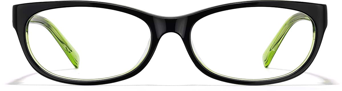 Black Rectangle Glasses #108621 | Zenni Optical