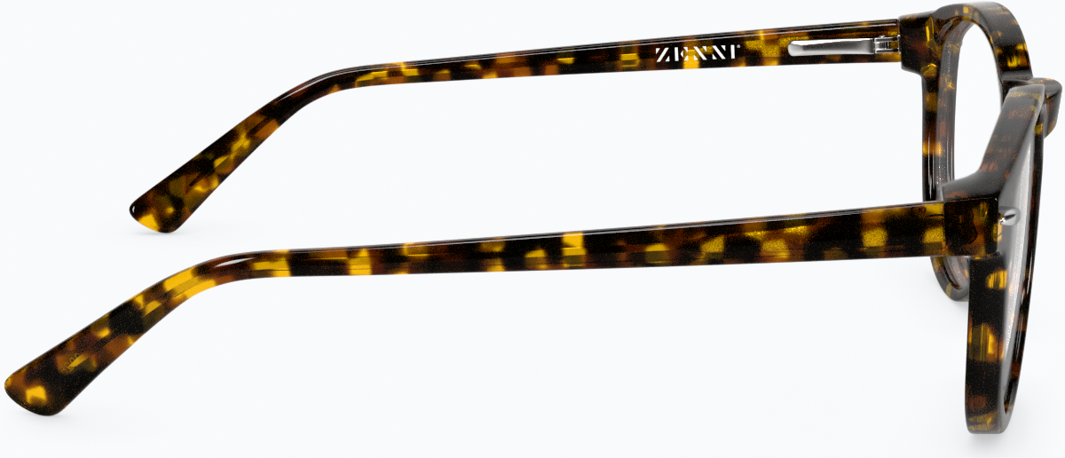 Side view of Round Glasses 109825 in Tortoiseshell thumbnail
