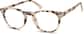 Angle view of Round Glasses 109835 in Ivory Tortoiseshell thumbnail