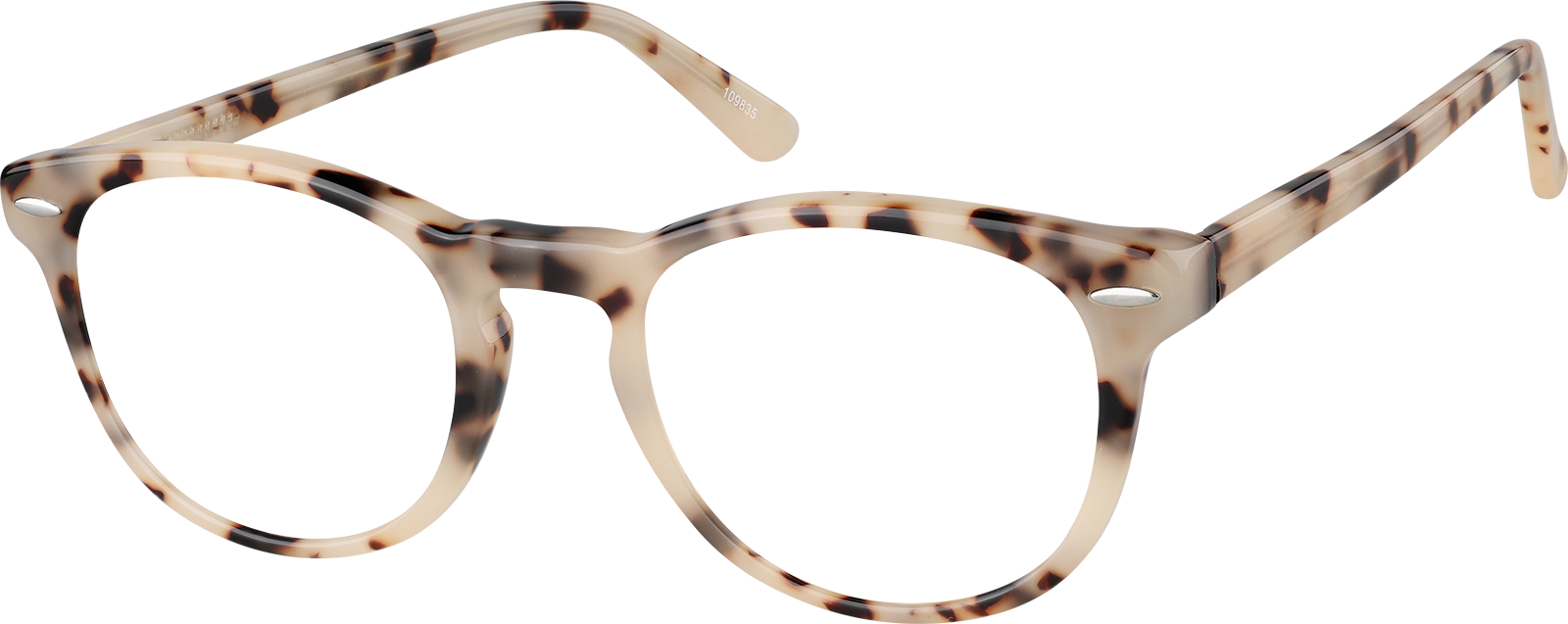 Ivory Tortoiseshell Round Glasses #109835 | Zenni Optical