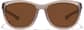 Front view of Zunnies - Square Sunglasses 1110015 in Brown thumbnail