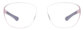 Front view of Zunnies - Square Sunglasses 1110017 in Purple thumbnail