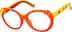 Kids’ Oval Glasses 1110222 in Orange