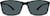 Front view of Rectangle Sunglasses 1110721 in Black thumbnail