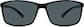 Front view of Rectangle Sunglasses 1110721 in Black thumbnail