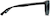 Side view of Rectangle Sunglasses 1110721 in Black thumbnail
