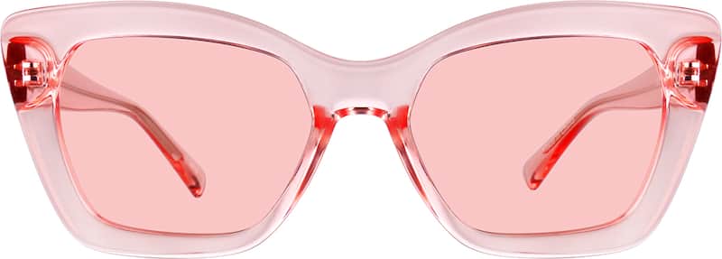 Pink Premium Rectangle Sunglasses