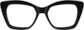 Front view of Cat-Eye Sunglasses 1110921 in Black thumbnail