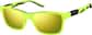 Angle view of Kids' Square Sunglasses 1111024 in Lime Green thumbnail