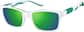 Angle view of Kids' Square Sunglasses 1111030 in White thumbnail