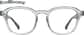Front view of Square Glasses 1111112 in Crystal Gray thumbnail