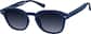 Angle view of Square Sunglasses 1111116 in Blue thumbnail