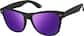 Angle view of Figueroa Square Sunglasses 1115821 in Black thumbnail