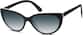Angle view of Cat-Eye Sunglasses 1115921 in Black thumbnail