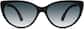 Front view of Cat-Eye Sunglasses 1115921 in Black thumbnail