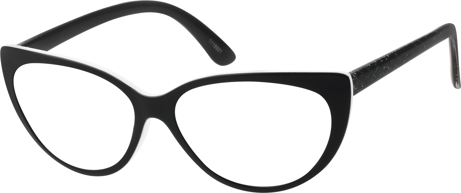 Angle view of Cat-Eye Sunglasses 1115921 in Black