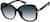 Angle view of Premium Square Sunglasses 1116021 in Black thumbnail