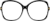 Front view of Square Sunglasses 1116021 in Black thumbnail