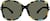 Front view of Premium Square Sunglasses 1116039 in Pattern thumbnail