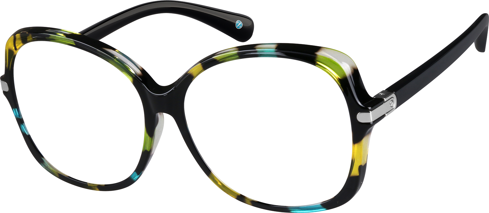 Angle view of Premium Square Sunglasses 1116039 in Pattern