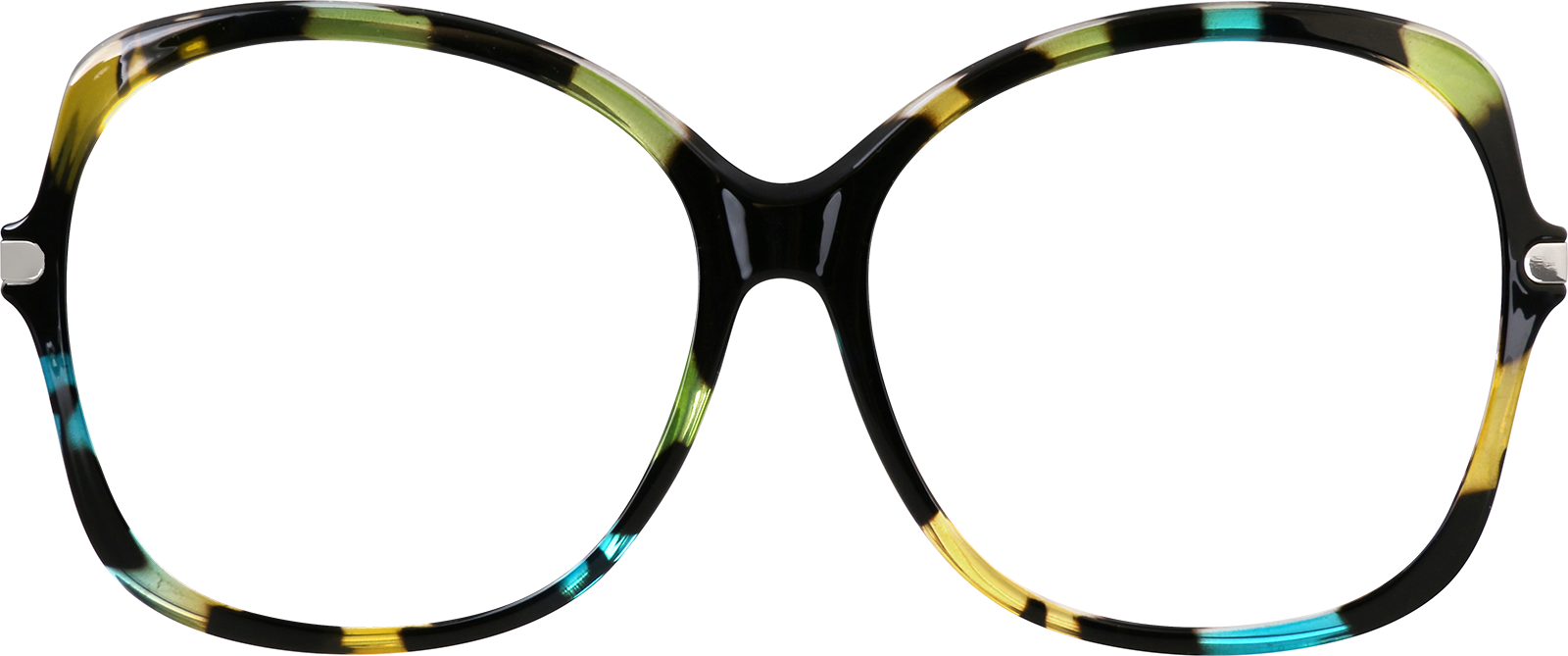 Front view of Premium Square Sunglasses 1116039 in Pattern