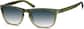 Angle view of Square Sunglasses 1116324 in Green thumbnail