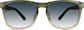 Front view of Square Sunglasses 1116324 in Green thumbnail