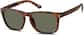 Angle view of Square Sunglasses 1116325 in Tortoiseshell thumbnail