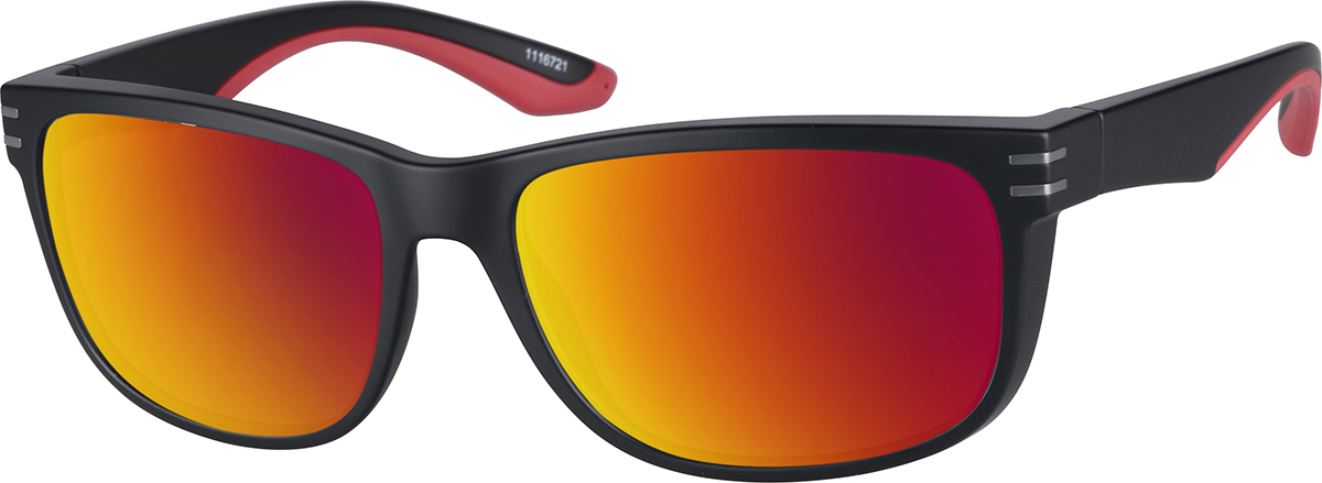 Zenni Rectangle Rx Sunglasses Black Tortoiseshell TR Full Rim Frame
