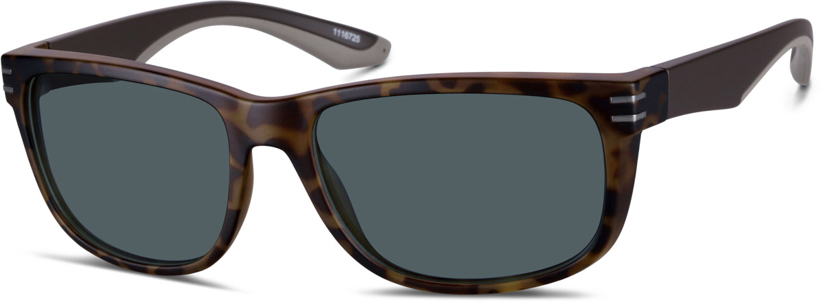 Zenni Rectangle Rx Sunglasses Tortoiseshell TR Full Rim Frame