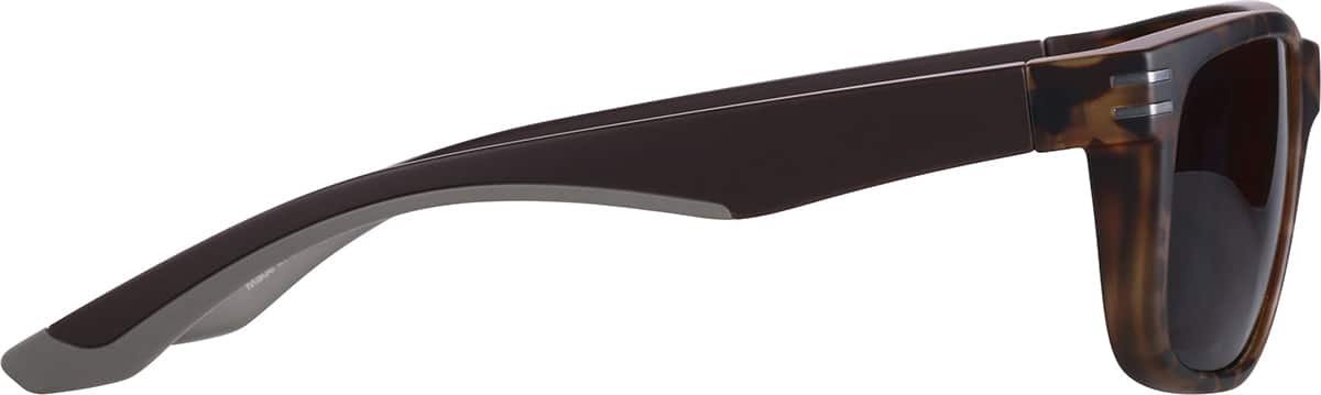 Side view of Premium Rectangle Sunglasses 1116725 in Tortoiseshell