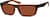 Angle view of Premium Rectangle Sunglasses 1116815 in Brown thumbnail