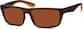 Angle view of Rectangle Sunglasses 1116815 in Brown thumbnail
