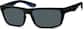 Angle view of Rectangle Sunglasses 1116821 in Black thumbnail