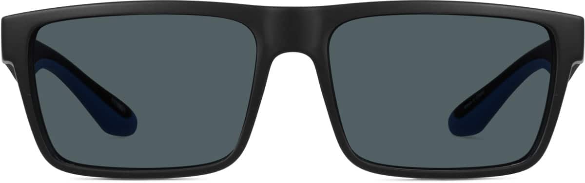 Rectangular Full-Rim Sunglasses
